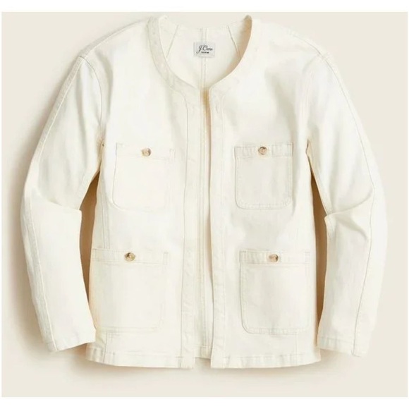 J. Crew Simone Relaxed Garment Dyed Jacket Size Medium - Picture 1 of 10
